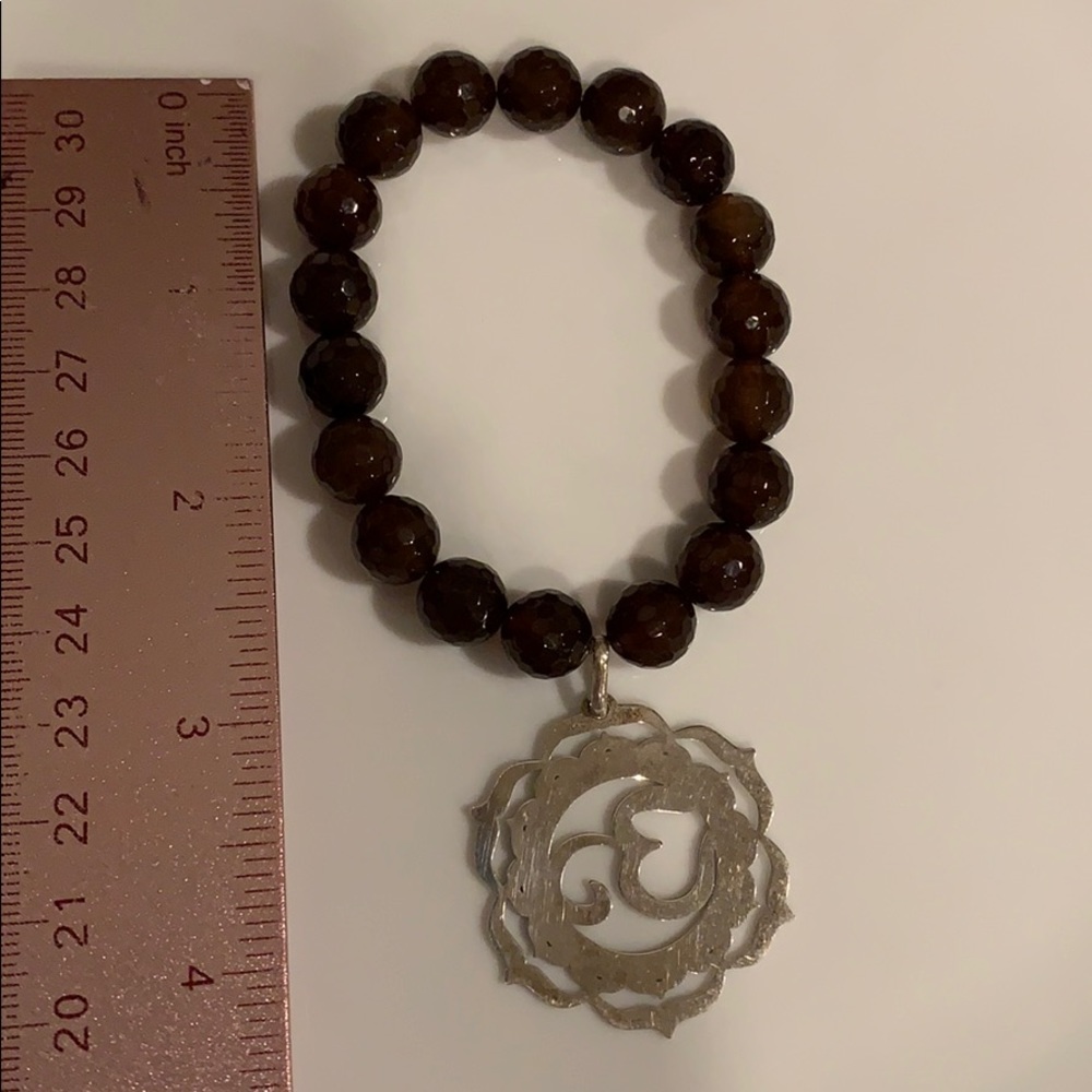 Rita & Zia smoky topaz and sterling bracelet